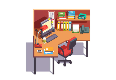 解鎖創(chuàng)造力 2.5D辦公書桌場景矢量素材與電腦動畫設計指南